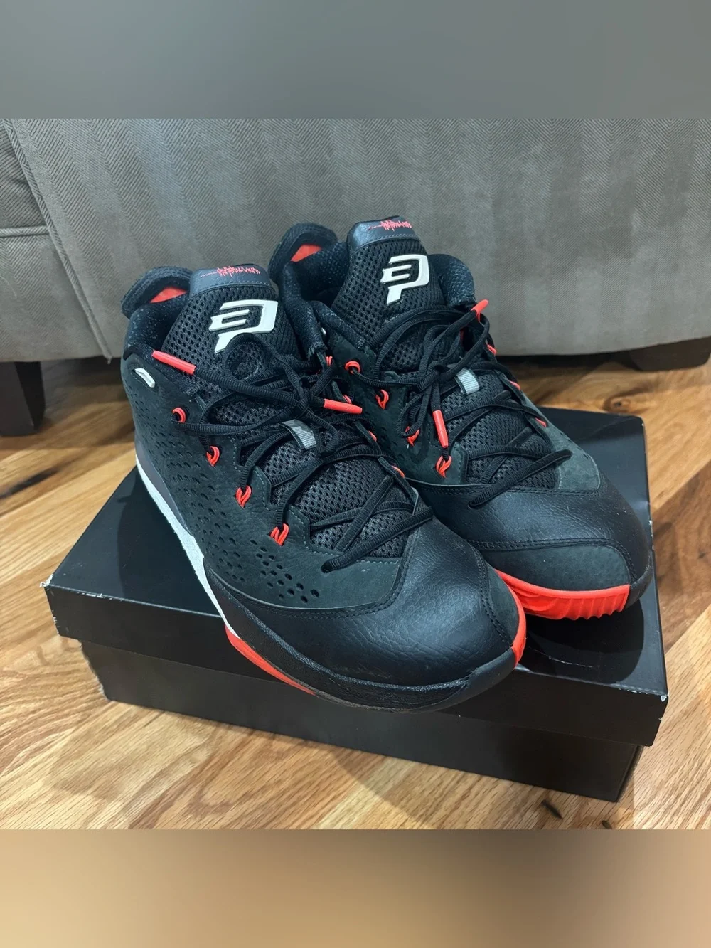 Nike Jordan CP3.VII Men 12 - Black Infrared' 616805-005 Sneaker Shoes